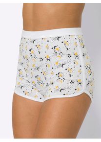 Panty, Damen, Gr. 36/38, 2 Stk., schwarz-wei&szlig; (wei&szlig;, bedruckt, schwarz, bedruckt), 95% Baumwolle, 5% Elasthan, Unterhosen Panty