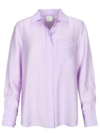 Langarmbluse THE FASHION PEOPLE, Damen, Gr. 38, flieder, Obermaterial: 85% Viskose, 15% Polyamid., Blusen Langarmbluse