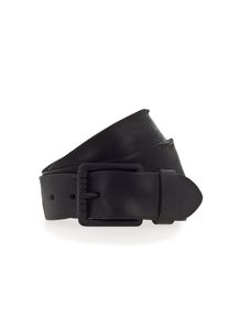 Lederg&uuml;rtel Mustang, Herren, Gr. 85, schwarz, Rindsleder, unifarben, used, G&uuml;rtel Lederg&uuml;rtel, Vollrindleder in Used-Optik, geschw&auml;rzte Schnalle, 4 cm