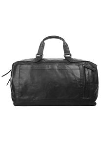 SPIKES & SPARROW Reisetasche SPIKES & SPARROW, Herren, Gr. B/H/T: 45cm x 31cm x 22cm onesize, schwarz, Leder, Taschen Reisetasche, echt Leder