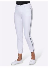 7/8-Jeans Casual Looks, Damen, Gr. 46, Normalgr&ouml;&szlig;en, wei&szlig;, 72% Baumwolle, 25% Polyester, 3% Elasthan, unifarben, 7/8-L&auml;nge, Jeans 7/8-Jeans