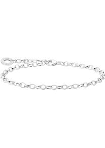 Charm-Armband Thomas Sabo "X0163-001-12-L17, L18,5" Gr. 18,5, silber (silberfarben), Armb&auml;nder, Damen, 18,5, Silber 925 (recycelt), Charm-Armband
