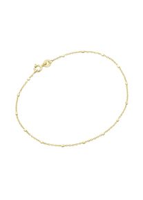 Armband Luigi Merano "Armband Ankerkette massiv mit w&uuml;rfelf&ouml;rmigen Zwischenteilen, Gold 375", gold, Armb&auml;nder, Damen, Gelbgold 375, Armband