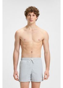 Badehose HUGO UNDERWEAR "Haiti", Herren, Gr. XL (54), N-Gr, light, pastel grau 050, Microfaser, Obermaterial: 100% Polyacryl, Badehosen Badehose, mit Markenschriftzug auf der Kordel
