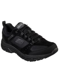 Sneaker Skechers "Oak Canyon", Herren, Gr. 41, schwarz, Leder, Textil, Schuhe Sneaker, mit Memory Foam-Ausstattung, Freizeitschuh, Halbschuh, Schn&uuml;rschuh