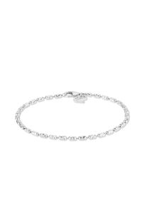 Armband ECHTZEIT "Schmuck Geschenk Silber 925 Armkette The Glitter One", silber (silberfarben), Armb&auml;nder, Damen, 18,5cm, Silber 925 (Sterlingsilber), Armband