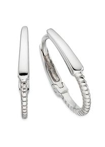 Paar Creolen Bruno Banani "Schmuck Geschenk Silbercreolen", silberfarben, Ohrringe, Damen, 17,2mm, Silber 925 (Sterlingsilber), Paar Creolen