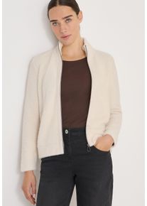 Strickjacke Cecil, Herren, Gr. S (38), light greige, Strick, Obermaterial: 65% Polyamid, 23% Polyester, 12% Viskose, Strukturmuster, regular fit normal, ohne Ausschnitt, Strickjacken Strickjacke, mit Taschen