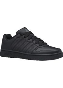Sneaker K-Swiss "Court Palisades", Herren, Gr. 43, schwarz, Leder, Schuhe Sneaker