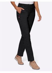 Funktionshose Casual Looks, Damen, Gr. 46, Normalgr&ouml;&szlig;en, schwarz, 95% Polyamid, 5% Elasthan, unifarben, lang, Hosen Funktionshose