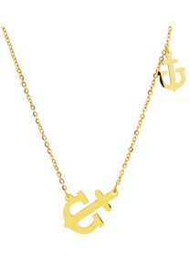 Adelia&acute;s Kette ohne Anh&auml;nger ADELIA&acute;S "Damen Halskette mit Anh&auml;nger &iquest; aus Edelstahl" Gr. 45, gold, Halsketten, Damen, Edelstahl, Kette ohne Anh&auml;nger