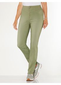 Bequeme Jeans Casual Looks, Damen, Gr. 46, Normalgr&ouml;&szlig;en, eucalyptus, 81% Baumwolle, 17% Polyester, 2% Elasthan, unifarben, lang, Jeans Bequeme Jeans