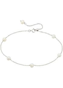 Armband "Schmuck Geschenk Armband mit Perlen", bunt (silberfarben, wei&szlig;), ANISTON JEWELRY & WATCHES, Armb&auml;nder, Damen, 24cm, Perlen Silber 925 (Sterlingsilber), Perlen, Silber 925 (Sterlingsilber), Armband, mit Perle (synth.)