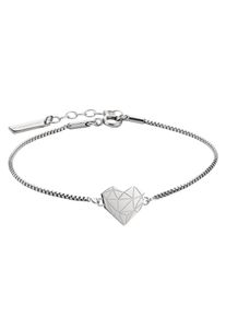Armband Liebeskind Berlin "Schmuck Geschenk Edelstahl Armkette Herz", silber (edelstahlfarben), Armb&auml;nder, Damen, 20cm, Edelstahl, Armband