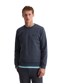 Marc O'Polo Sweatshirt MARC O'POLO "regular fit aus weichem Bio-Baumwoll-Sweat", Herren, Gr. XXL, schwarz navy, Sweatware, Obermaterial: 100% Baumwolle, regular fit normal, Rundhals, B&uuml;ndchen, Sweatshirts Sweatshirt, angenehm weich gebrushte Innenseite