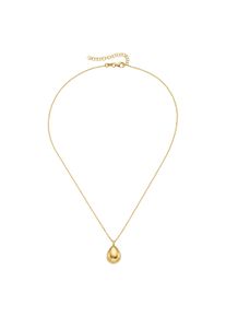 Kette mit Anh&auml;nger Firetti "Schmuck Geschenk Silber 925 Halsschmuck Ankerkette Anh&auml;nger Tropfen", gelbgoldfarben, Halsketten, Damen, Silber 925 (Sterlingsilber), L: 47 B: 1,25mm, Kette mit Anh&auml;nger, B:1,25mm