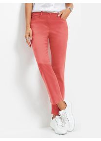 Bequeme Jeans Inspirationen, Damen, Gr. 46, Normalgr&ouml;&szlig;en, koralle, 97% Baumwolle, 3% Elasthan, unifarben, 7/8-L&auml;nge, Jeans Bequeme Jeans