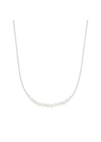 Kette mit Anh&auml;nger s.Oliver "2039710", silber (silberfarben, kristallwei&szlig;), Halsketten, Damen, Silber 925 (Sterlingsilber), L: 45 B: 1,5mm, Kette mit Anh&auml;nger, mit Stein (synth.), B:1,5mm