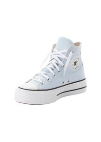 Sneaker Converse "CHUCK TAYLOR ALL STAR LIFT PLATFORM", Damen, Gr. 40, blau (blau supermoon, natural ivory), Leder, Schuhe Sneaker