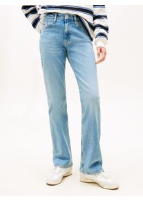 Bootcut-Jeans Tommy Jeans "CLEO MID BOOTCUT EI5113", Damen, Gr. 33, L&auml;nge 32, denim medium, Denim/Jeans, Obermaterial: 99% Baumwolle, 1% Elasthan, leichte Abriebeffekte, bootcut fit kn&ouml;chellang, Jeans Bootcut-Jeans