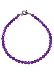 Armband Firetti "Schmuck Geschenk Silber 925 Armschmuck Armband Edelstein Amethyst" Gr. 19, bunt (silberfarben, lila, lila), Armb&auml;nder, Damen, 19, Silber 925 (Sterlingsilber), Armband, Made in Germany - mit Amethyst