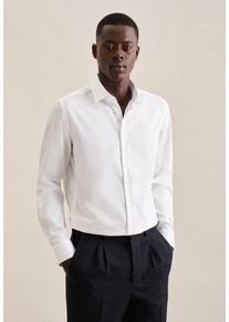 Businesshemd Seidensticker "Schwarze Rose", Damen, Gr. M (39), normale &Auml;rmell&auml;ngen, wei&szlig;, 100% Baumwolle, unifarben, tailored fit, 2-Knopf-Manschette, Hemden Businesshemd, Shaped 1/1 Kentkragen Uni