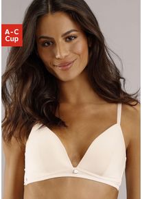 Bralette-BH s.Oliver "Zo&egrave;", Damen, Gr. 75, Cup B, rosa (rose), Microtouch, Obermaterial: 60% Polyamid, 35% Polyester, 5% Elasthan, BHs Bralette-BH, ohne B&uuml;gel in angesagter Triangel-Form