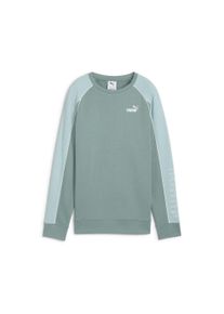 Langarmshirt Puma "SPORT RELAXED CREW TR", Damen, Gr. M, gr&uuml;n (gr&uuml;n moon), Sweatware, Obermaterial: 68% Baumwolle, 32% Polyester, unifarben, relaxed fit normal, Rundhals, Shirts Langarmshirt, Rundhalsausschnitt, mit Logo-Gummidruck, mit Paspeldetails