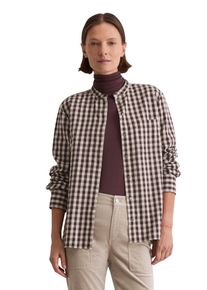 Marc O'Polo Karobluse MARC O'POLO "regular fit aus softem Baumwoll-Flanell", Damen, Gr. 36, multi, chalky mauve, Web, Obermaterial: 100% Baumwolle, normal normal, Manschette, Blusen Karobluse