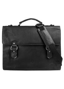 Aktentasche Bodenschatz, Gr. B/H/T: 40cm x 31cm x 7cm onesize, schwarz, Leder, Taschen Aktentasche, echt Leder