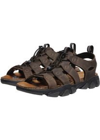 Sandale Keen "DAYTONA II SANDAL", Herren, Gr. 48, braun (bison, schwarz), Leder, Schuhe Sandale