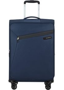 Weichgep&auml;ck-Trolley Samsonite "LITEBEAM, verschiedene Gr&ouml;&szlig;en und Farben", Damen, Gr. B/H/T: 43cm x 66cm x 26cm 67 l, blau (midnight blau), Polyester, Koffer Weichgep&auml;ck-Trolley, Reisekoffer Aufgabegep&auml;ck Trolley Volumenerweiterung bei M/L