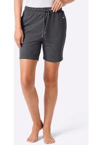 Shorts feel good, Damen, Gr. 36/38, Normalgr&ouml;&szlig;en, anthrazit, meliert, wei&szlig;, 60% Baumwolle, 40% Polyester, unifarben, Hosen Shorts