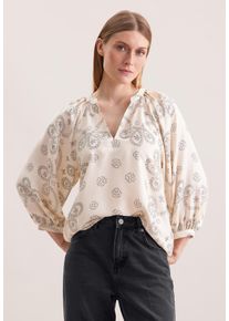 Tunika Seidensticker, Damen, Gr. 44, off, wei&szlig;, 100% Viskose, gemustert, Tuniken Tunika