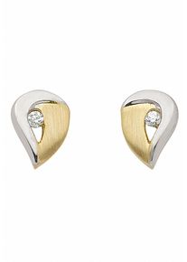 Adelia&acute;s Paar Ohrstecker ADELIA&acute;S "333 Gold Ohrringe Ohrstecker mit Zirkonia", gold, Ohrringe, Damen, Gelbgold 333, Paar Ohrstecker