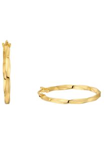 Paar Creolen Amor "2013724", gold (goldfarben), Ohrringe, Damen, Gelbgold 375, Paar Creolen