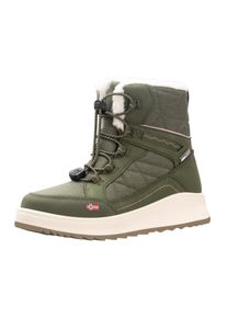 Winterstiefel Trollkids "GIRLS ARENDAL WINTER BOOTS XT", M&auml;dchen, Gr. 37, gr&uuml;n (dusky olive, pink dawn), Synthetik, Textil, mehrfarbig, Schuhe Winterstiefel, Snowboots, Winterstiefel, Winterschuhe, f&uuml;r Kinder, wasserdicht