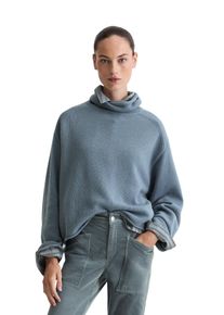 Marc O'Polo Strickpullover MARC O'POLO, Damen, Gr. S, slate blau, Strick, Obermaterial: 80% Wolle, 20% Polyamid, Rippb&uuml;ndchen, Pullover Strickpullover, lockere Passform, Rollkragen, Wollmischung