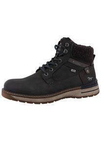 Winterboots Mustang Shoes "Maril", Herren, Gr. 50, grau (dunkelgrau), Lederimitat, Textil, Schuhe Winterboots, Workerboots, Schn&uuml;rboots mit TEX-Ausstattung
