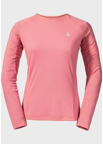 Sch&ouml;ffel Sweatshirt SCH&Ouml;FFEL "Longsleeve Rodica2 L", Damen, Gr. 44, rosa (3245, rosa), Oberstoff : 88% Polyester 12% Lyocell, Rundhals, Sweatshirts Sweatshirt