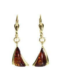 Paar Ohrh&auml;nger OSTSEE-SCHMUCK "- Imke - Gold 333/000 - Bernstein" Gr. 27, gold (gold 333, goldfarben, gelb), Ohrringe, Damen, Gelbgold 333, Paar Ohrh&auml;nger