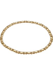 Gliederkette Firetti "Schmuck Geschenk Edelstahl Halsschmuck Halskette Gliederkette X Herz", gold (gelbgoldfarben), Halsketten, Damen, Edelstahl, L: 46 B: 7mm, Gliederkette, B:7mm