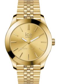 Ice Watch Solaruhr ICE-WATCH "ICE steel - Small - SOLAR 3H", gold (gelbgoldfarben), Armbanduhren, Damen, Solaruhr, Armbanduhr, Damenuhr, Edelstahlarmband, bis 10 bar wasserdicht