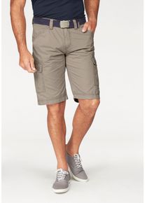 MAN'S WORLD Cargobermudas MAN'S WORLD, Herren, Gr. 52, N-Gr, gr&uuml;n (olivgr&uuml;n), Obermaterial: 100% Baumwolle, unifarben, normal kniebedeckend, Hosen Cargobermudas, auch in Gro&szlig;en Gr&ouml;&szlig;en