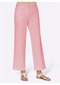 7/8-Jeans Inspirationen, Damen, Gr. 46, Normalgr&ouml;&szlig;en, lila (hortensie), 96% Baumwolle, 4% Elasthan, unifarben, lang, Jeans 7/8-Jeans