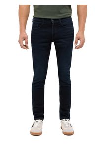 Slim-fit-Jeans Mustang "Herren Style Oregon Slim", Damen, Gr. 32, L&auml;nge 30, 802 dunkelblau, 99% Baumwolle, 1% Elasthan, slim fit, Jeans Slim-fit-Jeans