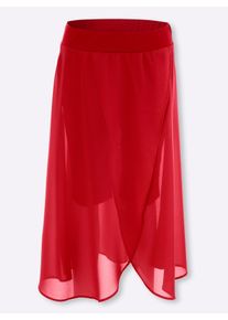 A-Linien-Rock Classic Basics, Damen, Gr. 44, lila (erdbeere), 100% Polyester, unifarben, wadenlang, R&ouml;cke A-Linien-Rock