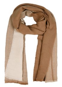 Modeschal Capelli New York, Damen, camel combo, Twill, Polyester, gemustert, mehrfarbig, Modet&uuml;cher Modeschal, tricolor, leichte Fransenkante, Farbverlauf