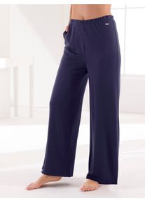 Dehnbund-Hose feel good, Damen, Gr. 44/46, Normalgr&ouml;&szlig;en, blau (marine), 70% Polyester, 30% Viskose, unifarben, Hosen Dehnbund-Hose