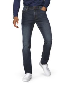 Slim-fit-Jeans Bruno Banani "Grady", Herren, Gr. 36, L&auml;nge 34, blau (dunkelblau), Obermaterial: 70% Baumwolle, 28% Polyester, 2% Elasthan, unifarben, schmal lang, Jeans Slim-fit-Jeans, schmale Beinweite, niedrige Leibh&ouml;he, figurbetonte Silhouette, Topseller